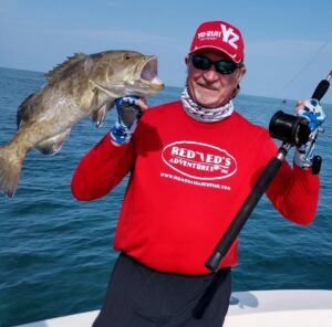 Captain Red Ed with Grouper catch